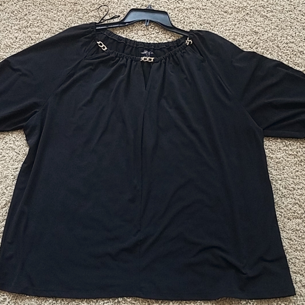 Carmen marc valvo back shirt